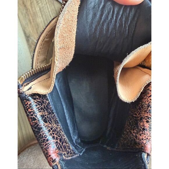 Giuseppe Zanotti Authentic Men’s High Top Sneakers EU 41 Gold Strap Zipper Leath - Picture 10 of 13